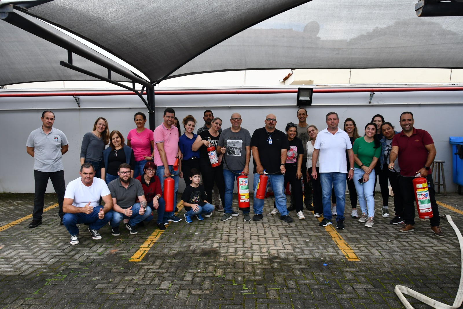 Brigadistas da Câmara recebem treinamento teórico e prático 