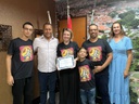 Câmara entrega moção a idealizadora de projeto de patinação Câmara entrega moção a idealizadora de projeto de patinação