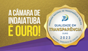 Câmara recebe Selo Ouro no Radar da Transparência Câmara recebe Selo Ouro no Radar da Transparência