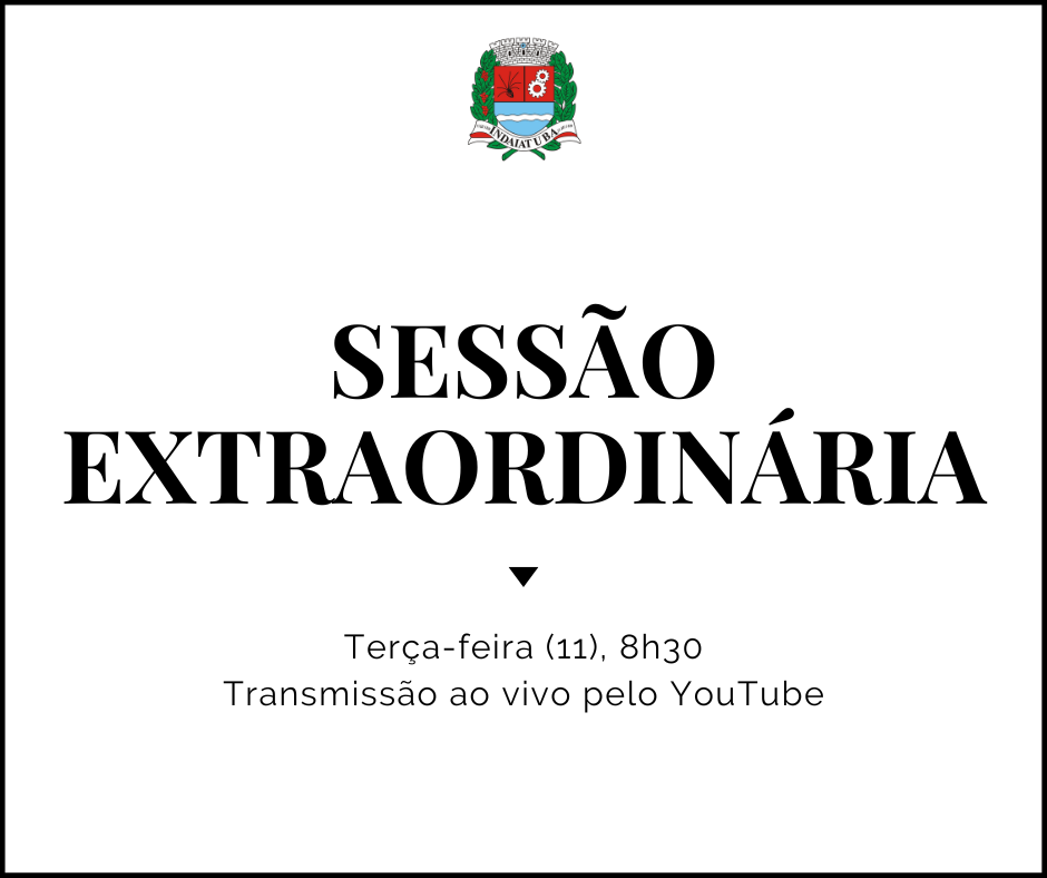 Câmara se reúne em sessão extraordinária nesta 3ª