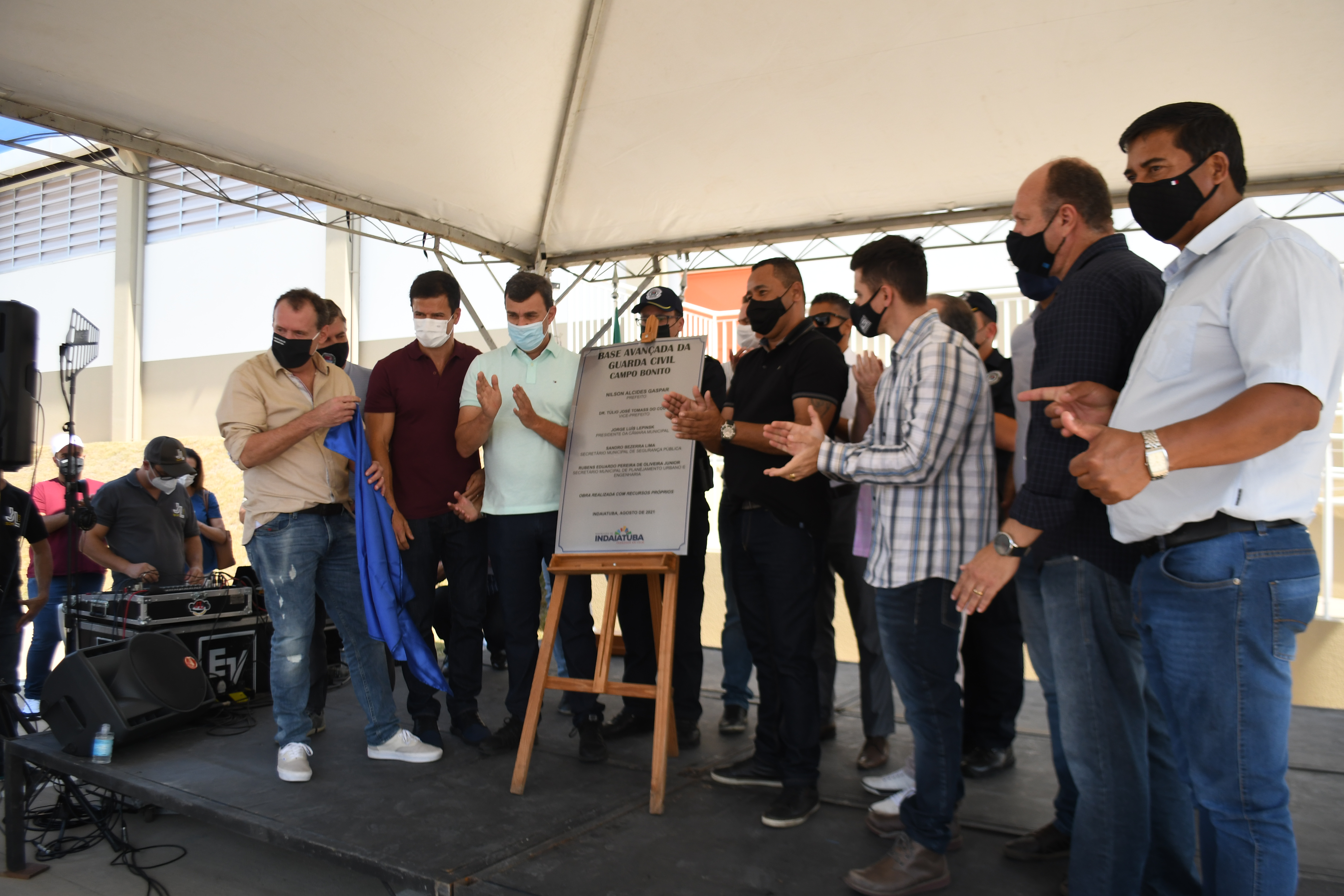 Com a presença da Câmara, base da Guarda Civil é inaugurada no Campo Bonito