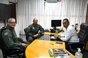 Comando do Águia se reúne com presidente da Câmara Comando do Águia se reúne com presidente da Câmara