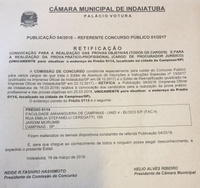 Concurso Público: Vunesp retifica endereço da Faculdade Anhanguera em Campinas