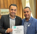 Presidente Pepo Lepinsk participa de audiência com governador em exercício Presidente Pepo Lepinsk participa de audiência com governador em exercício